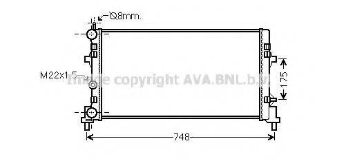 AVA QUALITY COOLING STA2037 Радіатор, охолодження двигуна