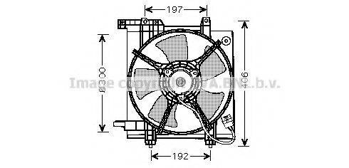 AVA QUALITY COOLING SU7503 Вентилятор, охолодження двигуна