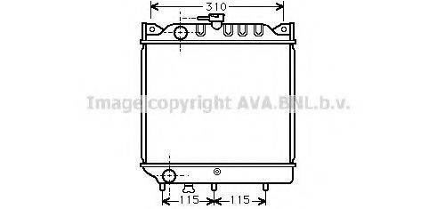 AVA QUALITY COOLING SZ2006 Радіатор, охолодження двигуна