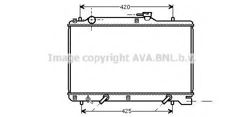 AVA QUALITY COOLING SZ2049 Радіатор, охолодження двигуна