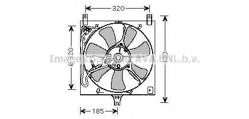 AVA QUALITY COOLING SZ7504 Вентилятор, охолодження двигуна