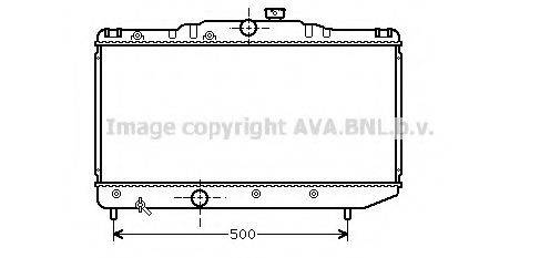 AVA QUALITY COOLING TO2155 Радіатор, охолодження двигуна