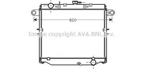 AVA QUALITY COOLING TO2477 Радіатор, охолодження двигуна