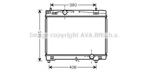 AVA QUALITY COOLING TO2482 Радіатор, охолодження двигуна