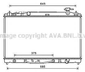 AVA QUALITY COOLING TO2699 Радіатор, охолодження двигуна