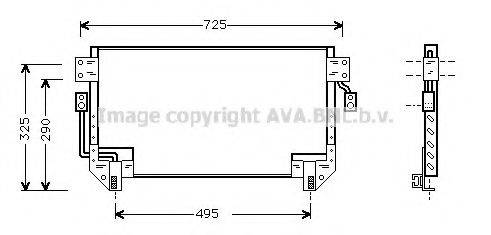 AVA QUALITY COOLING TO5195 Конденсатор, кондиціонер