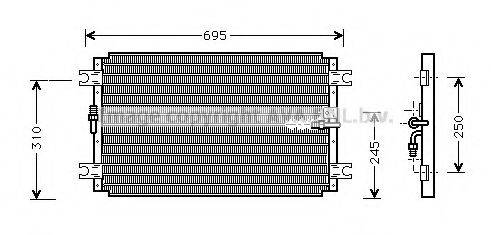 AVA QUALITY COOLING TO5264 Конденсатор, кондиціонер