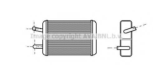 AVA QUALITY COOLING TO6122 Теплообмінник, опалення салону