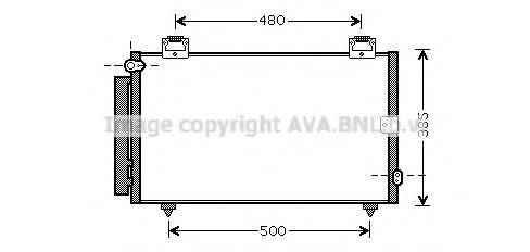 AVA QUALITY COOLING TOA5594D Конденсатор, кондиціонер