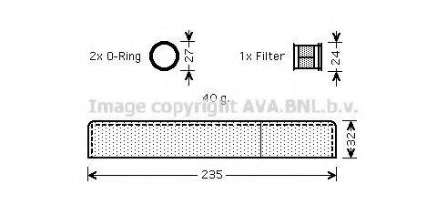 AVA QUALITY COOLING TOD349 Осушувач, кондиціонер