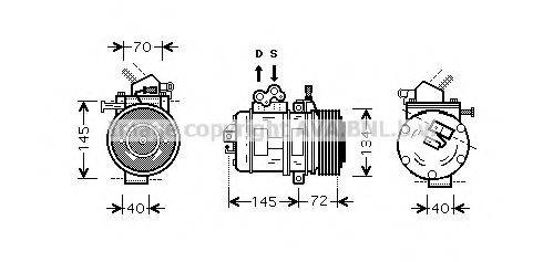 AVA QUALITY COOLING TOK388 Компресор, кондиціонер