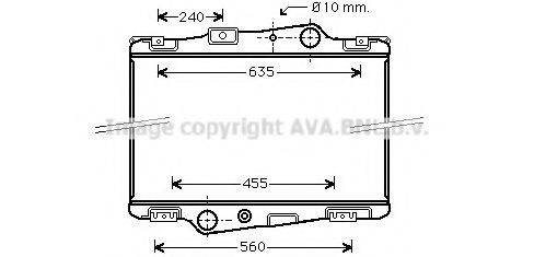 AVA QUALITY COOLING VL2003 Радіатор, охолодження двигуна