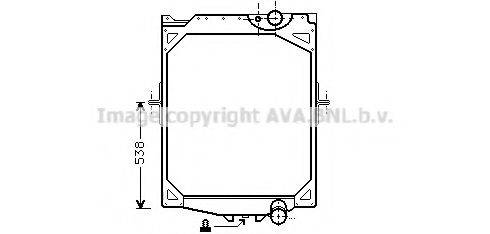 AVA QUALITY COOLING VL2016 Радіатор, охолодження двигуна