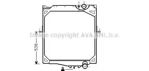 AVA QUALITY COOLING VL2020 Радіатор, охолодження двигуна