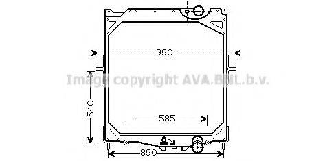 AVA QUALITY COOLING VL2041 Радіатор, охолодження двигуна