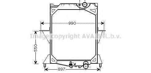 AVA QUALITY COOLING VL2042 Радіатор, охолодження двигуна