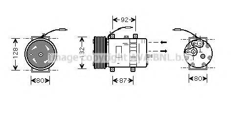 AVA QUALITY COOLING VLAK030 Компресор, кондиціонер