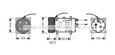 AVA QUALITY COOLING VLK026 Компресор, кондиціонер