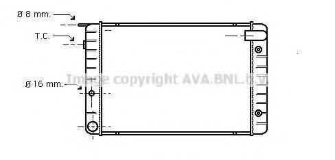 AVA QUALITY COOLING VO2012 Радіатор, охолодження двигуна