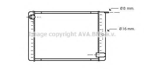 AVA QUALITY COOLING VO2020 Радіатор, охолодження двигуна