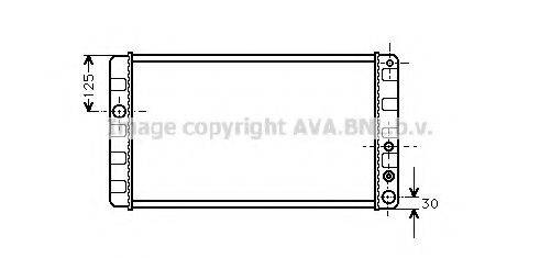 AVA QUALITY COOLING VO2024 Радіатор, охолодження двигуна