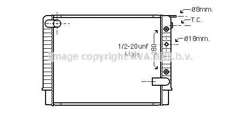 AVA QUALITY COOLING VO2049 Радіатор, охолодження двигуна