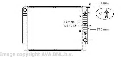 AVA QUALITY COOLING VO2098 Радіатор, охолодження двигуна