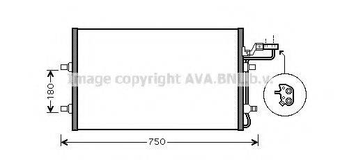 AVA QUALITY COOLING VO5149 Конденсатор, кондиціонер