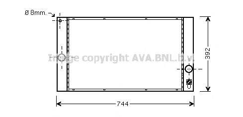 AVA QUALITY COOLING VOA2141 Радіатор, охолодження двигуна