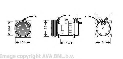 AVA QUALITY COOLING VOK102 Компресор, кондиціонер