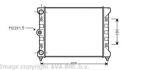 AVA QUALITY COOLING VW2028 Радіатор, охолодження двигуна