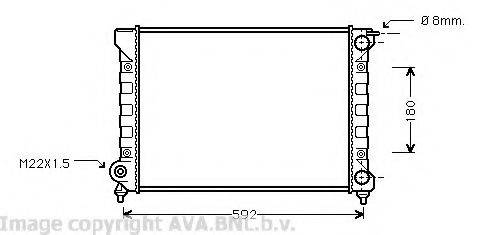 AVA QUALITY COOLING VW2045 Радіатор, охолодження двигуна