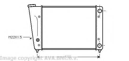 AVA QUALITY COOLING VW2059 Радіатор, охолодження двигуна