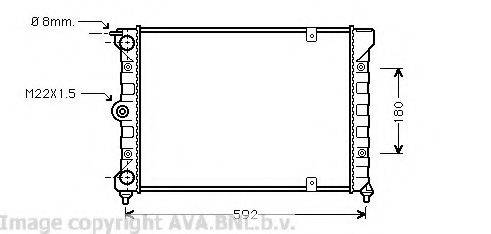 AVA QUALITY COOLING VW2084 Радіатор, охолодження двигуна