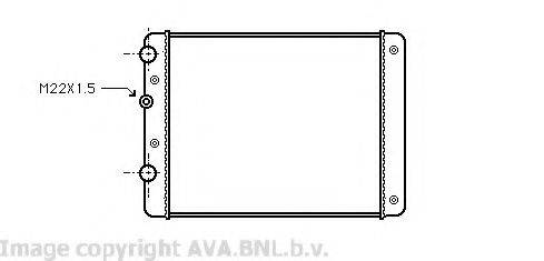 AVA QUALITY COOLING VW2129 Радіатор, охолодження двигуна