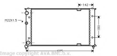 AVA QUALITY COOLING VW2192 Радіатор, охолодження двигуна