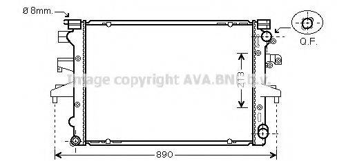 AVA QUALITY COOLING VW2232 Радіатор, охолодження двигуна