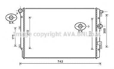 AVA QUALITY COOLING VW2324 Радіатор, охолодження двигуна