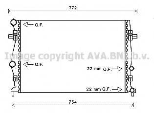 AVA QUALITY COOLING VW2343 Радіатор, охолодження двигуна