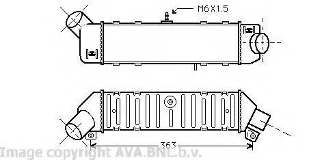 AVA QUALITY COOLING VW4162 Інтеркулер