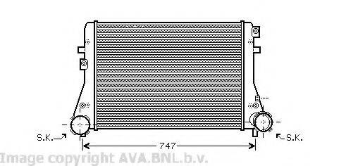 AVA QUALITY COOLING VW4227 Інтеркулер