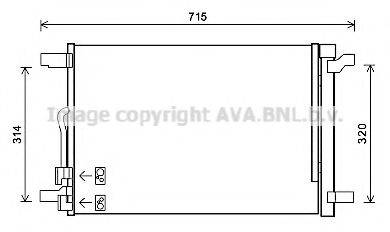 AVA QUALITY COOLING VW5335D Конденсатор, кондиціонер