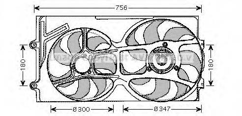 AVA QUALITY COOLING VW7514 Вентилятор, охолодження двигуна