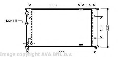 AVA QUALITY COOLING VWA2192 Радіатор, охолодження двигуна