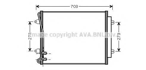 AVA QUALITY COOLING VWA5226D Конденсатор, кондиціонер