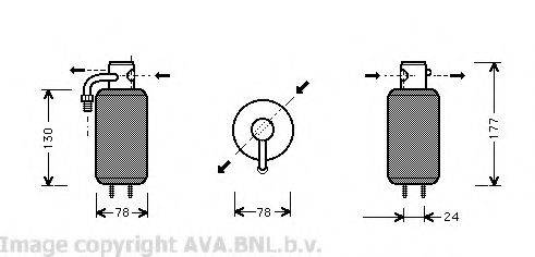 AVA QUALITY COOLING VWD051 Осушувач, кондиціонер