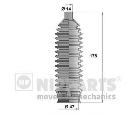 NIPPARTS J2840504 Комплект пильника, рульове керування