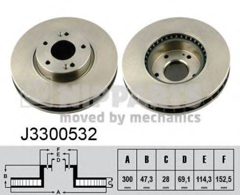 NIPPARTS J3300532 гальмівний диск