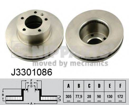 NIPPARTS J3301086 гальмівний диск