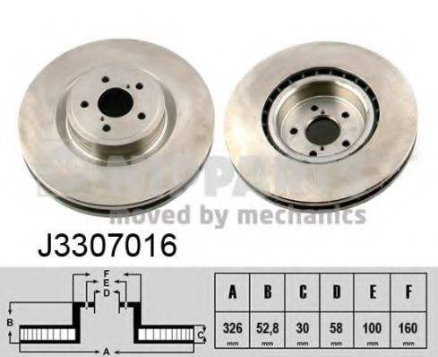 NIPPARTS J3307016 гальмівний диск